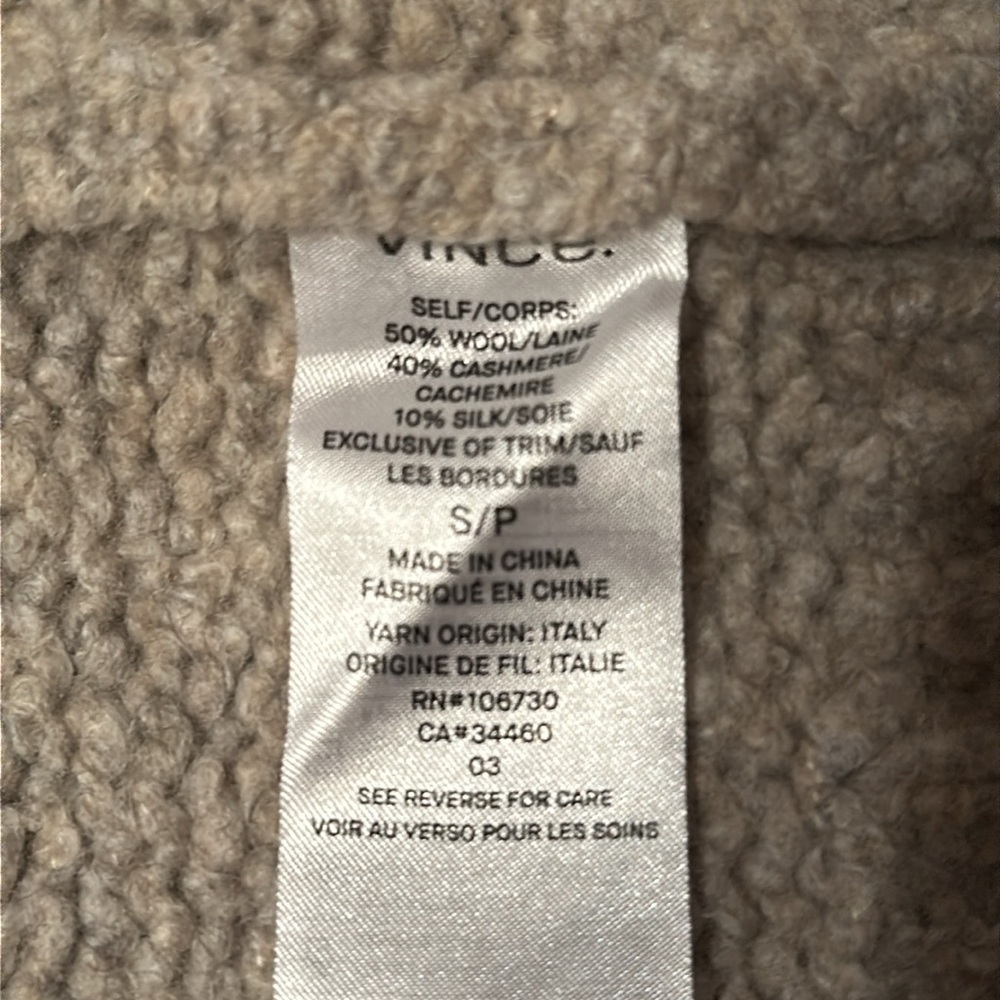 Vince size small sweater cardigan. - Picture 8 of 11